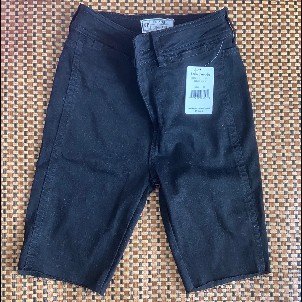 Free People So Chic Biker Shorts Black Size: 28